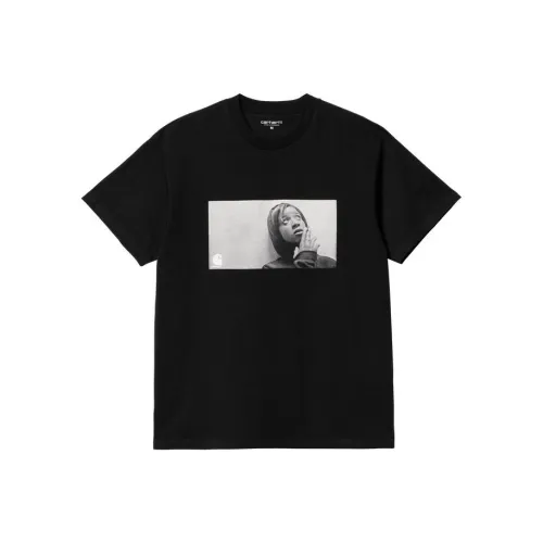 Carhartt WIP SS23 CHROMO Черный Унисекс T-рубашки