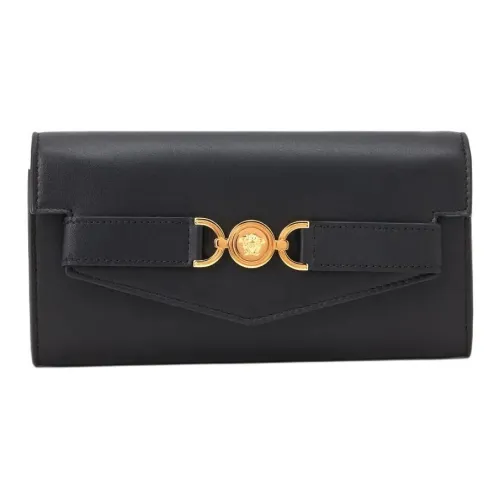 VERSACE COLLECTION Кошелек из коровьей кожи женский черный