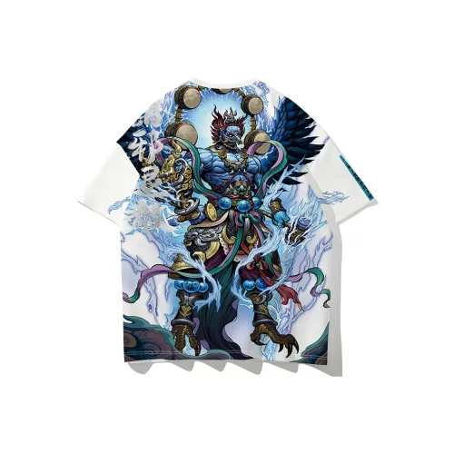 SANSYAS x XINJINGCHENGMING Прямой крой T-рубашка Унисекс