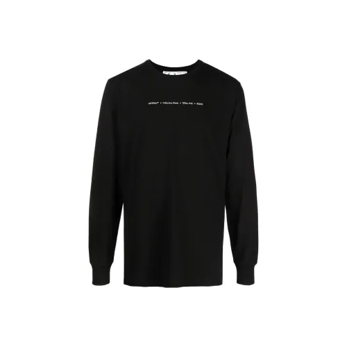 Off Белый SS22 T Рубашка Мужская Черная