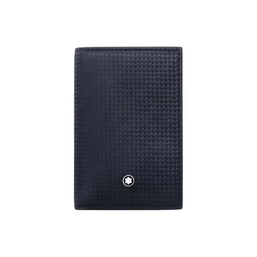 MONTBLANC Кожа Держатель для визиток Мужской Синий