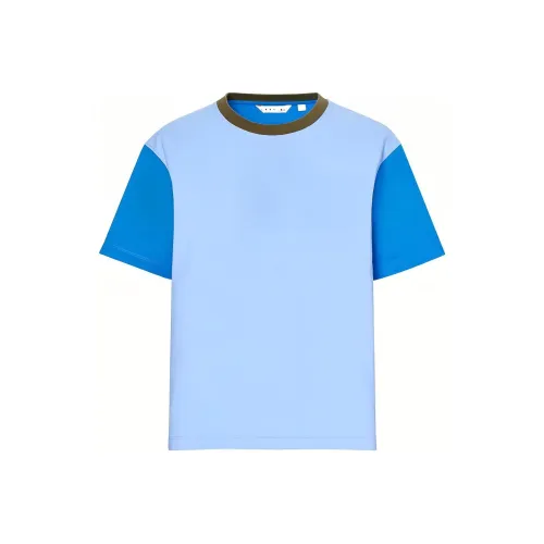 UNIQLO MARNI Co Бренд Т-Рубашка Унисекс Аква-Синий