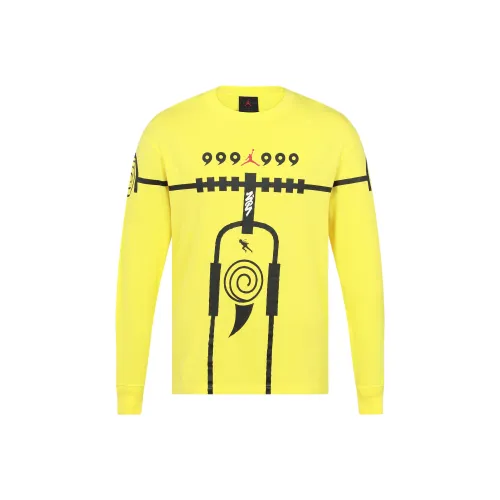 Джордан ZION 1 x NARUTO T-рубашка мужская желтая