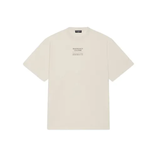 Balenciaga Бежевые Мужские T-рубашки