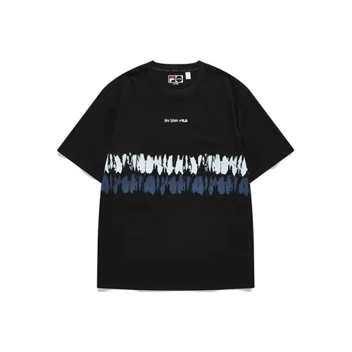 FILA FUSION Рукав с оборванным плечом T-рубашка Мужская Белый Серый Fluctuation