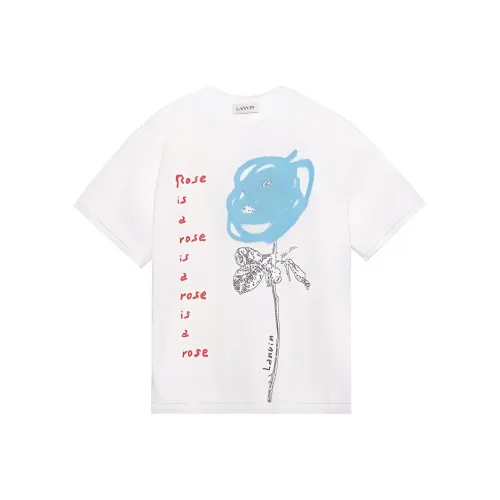 Lanvin Белая Унисекс Футболка