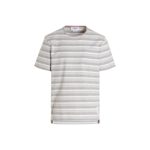 THOM BROWNE Серый Мужской T-Рубашки
