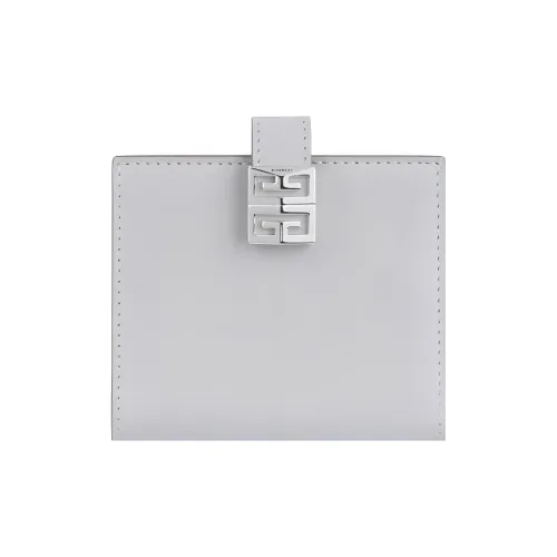 GIVENCHY 4G Коровья кожа Кошелек Маленький Женский Серый