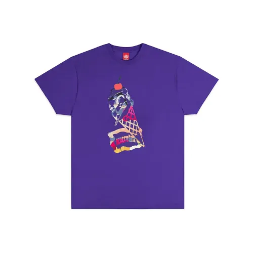 Мороженое SS23 skateboard series Фиолетовый Унисекс T-рубашки