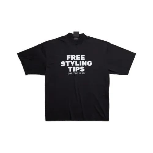Balenciaga T-Shirt Loose Fit Men's Black
