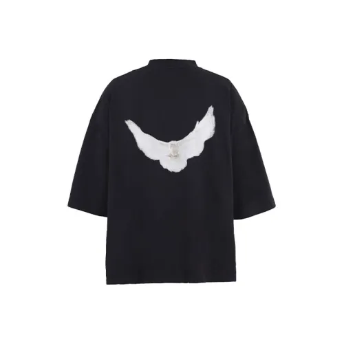 YEEZY Gap X Balenciaga Collaboration Черная унисекс футболка
