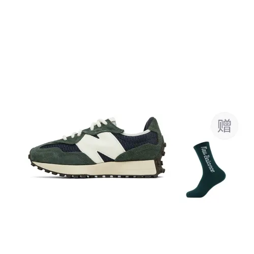 New Balance NB 327 Low Топ Беговые кроссовки Унисекс Темно-синий Зеленый