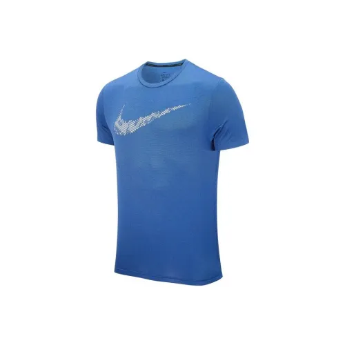 Nike Blue Men's T-Shirts Найк Синий Мужские Футболки