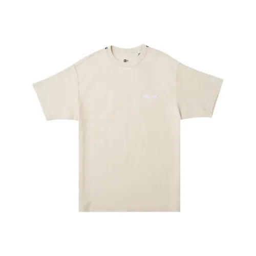 New Era Рукав с спущенным плечом T-рубашка Унисекс Бежевый