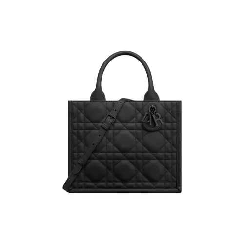 DIOR BookTote Телячья кожа Тоут Сумка Сумка для покупок Сумка через плечо Сумка Маленькая Женская Черная