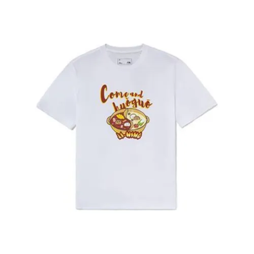 LINING Sports Fashion Collection Экрю Унисекс Футболка