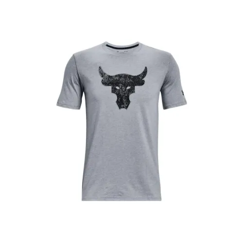 Under Armour Project Rock Серый Мужской T-Рубашки
