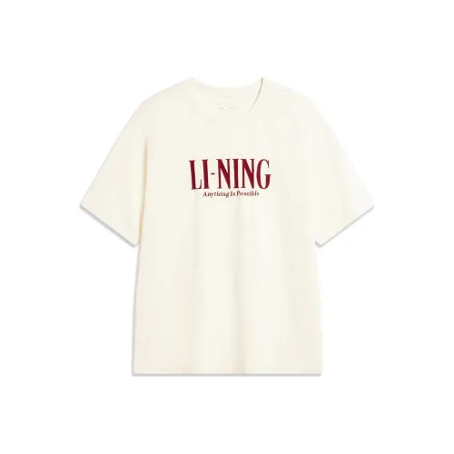 LINING Sports Lifestyle Collection Sports Fashion Collection Рубашка Унисекс Экрю