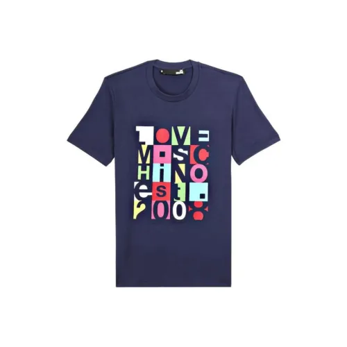 MOSCHINO Мужские синие футболки