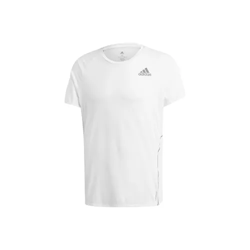 Adidas Бег Т-Рубашка Мужская Белая
