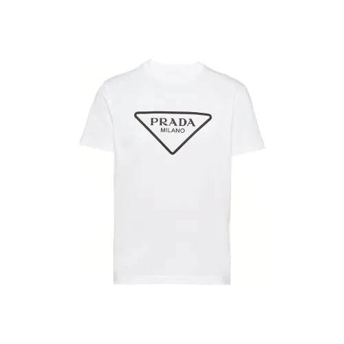 PRADA Белый Унисекс T-рубашки