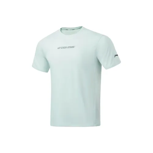 LINING Li Ning Running Collection Т-рубашка Мужская Светло-Синяя Bowl