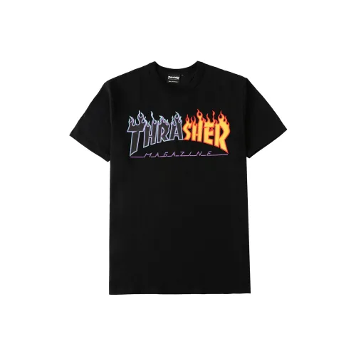 Thrasher T-Shirt Японская версия Унисекс Черный