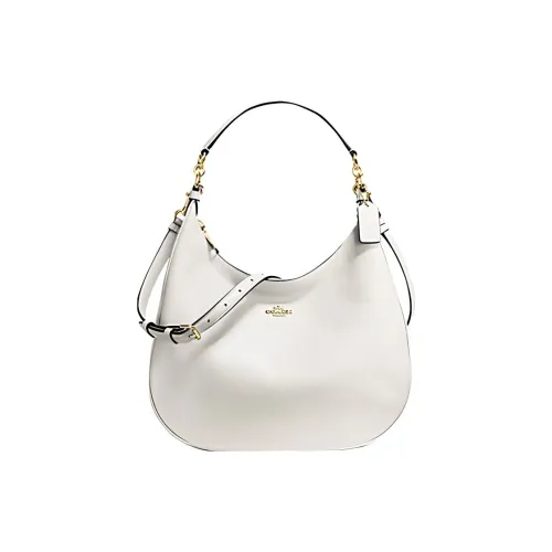 COACH Харлей Каменная кожа Через плечо Подмышечный Одно плечо Сумка Большая Женская Мел Белый