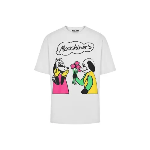 MOSCHINO Белая Мужская T-Рубашка