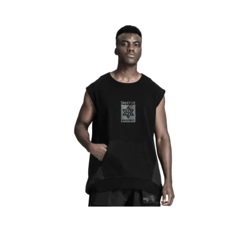 NORVINCY Комфортный и дышащий отводящий пот однотонный 100% хлопок без рукавов футболка мужская