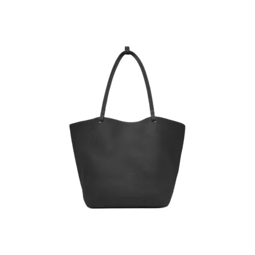 THE ROW GRAIN LEATHER Тоут Сумка Сумка для покупок Сумка Сумка через плечо Экстра-большая Женская Черная