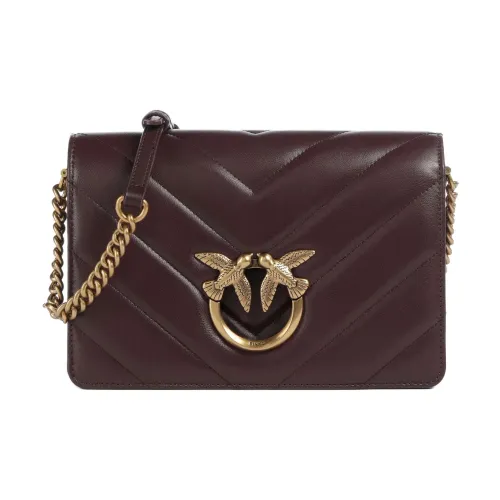 PINKO Sheepskin Сумка через плечо Женская Бордовый