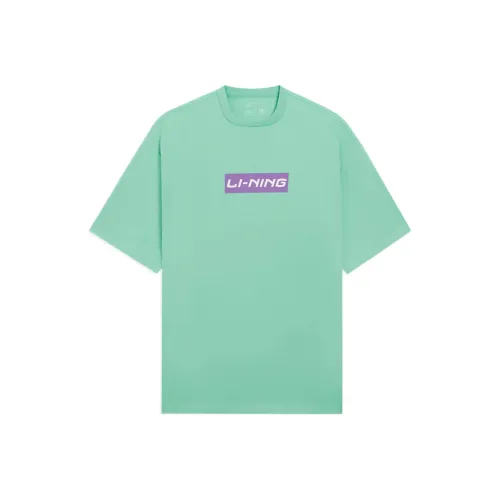 LINING Sports Fashion Collection Т-рубашка Унисекс Light Нефритово-зеленый