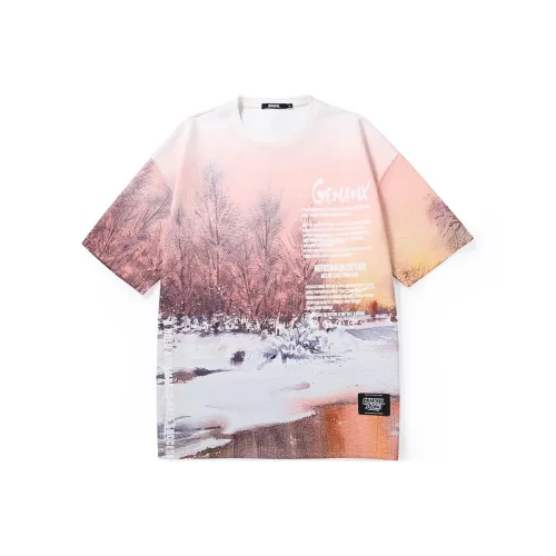 GENANX T-Shirt Унисекс Оранжевый Розовый