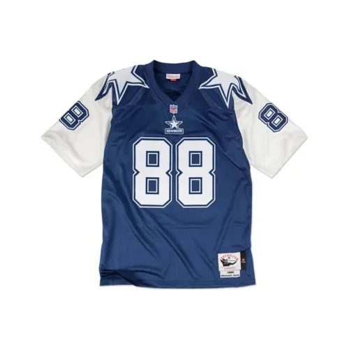 Mitchell Ness Синие Белые Мужские Футболки