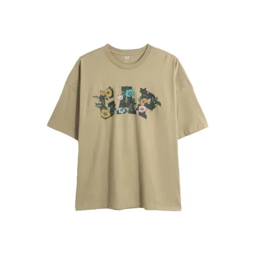 Gap SS23 Хаки Мужские T-рубашки