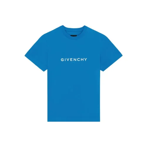 GIVENCHY SS22 T Рубашка Мужская Ярко-синяя