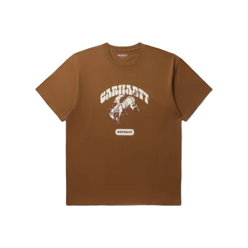 Carhartt WIP SS23 Коричневый Мужской T-Рубашки