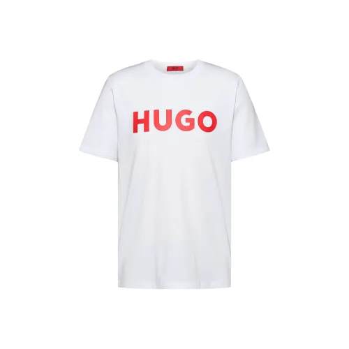Hugo Boss Белая Мужская T-Рубашка