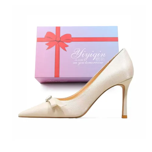 Take The Qin Низкий каблук Высокий каблук 9 см Женский Набор в подарочной коробке