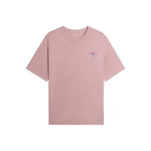 LINING Розовый Красный Мужская Футболка