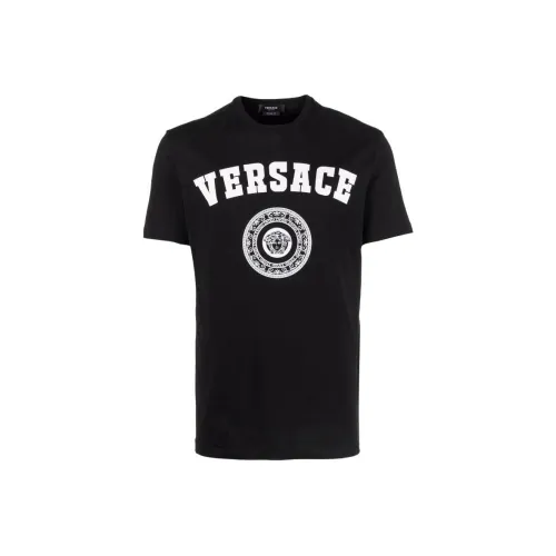 VERSACE Мужские черные T-рубашки