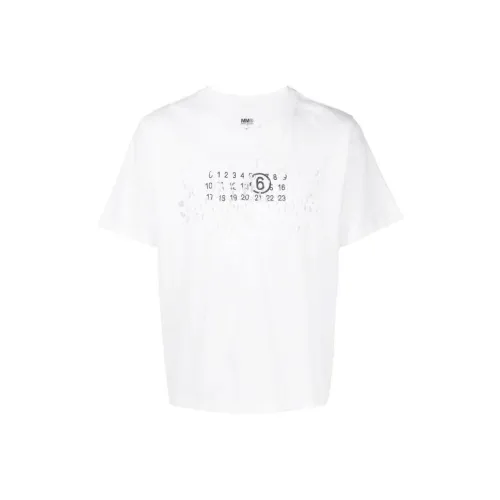 MM6 Maison Margiela совместная брендированная рубашка T Мужская Белая