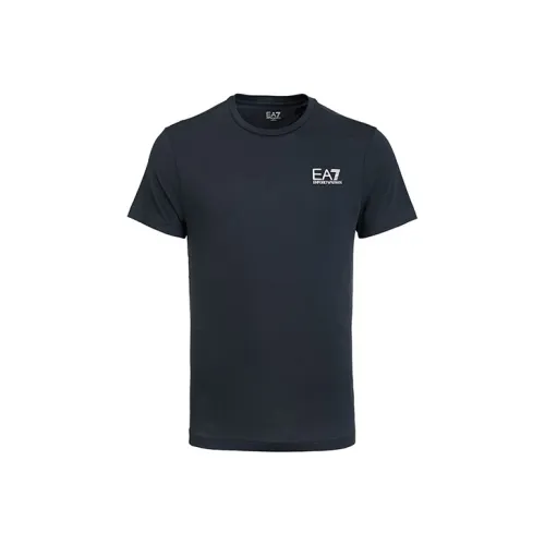 EMPORIO ARMANI EA7 T Рубашка Мужская Темно-синяя