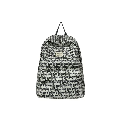 Single Warehouse Композитная ткань Ноутбук Рюкзак Стандартный Унисекс Черный Экрю Синий