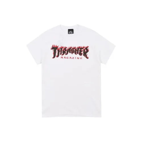 Thrasher SS22 T-Shirt US Version Unisex White Thrasher SS22 Футболка Американская версия Унисекс Белый
