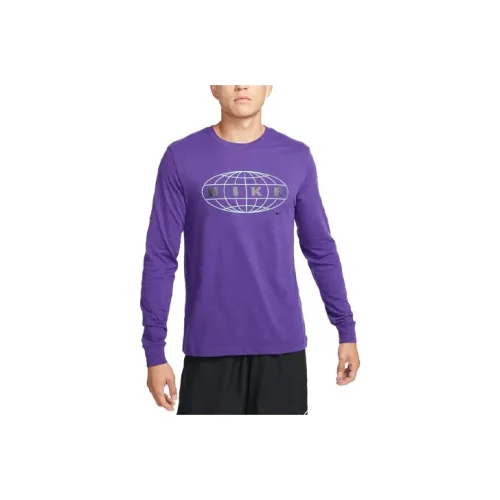 Nike CAVE Фиолетовый Мужской T-Рубашка