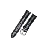 Импортная телячья кожа ★ Черная кожа с черной нитью - серебряная шпилька