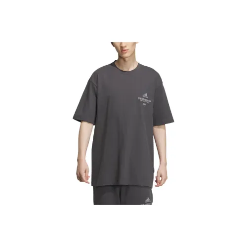 Adidas T-Shirt Мужская Сплошная Темно-Серый