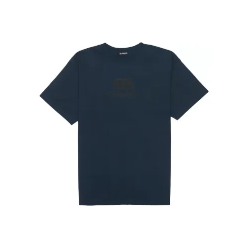 Balenciaga SS22 T-Shirt Мужской Синий Черный